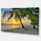 Designart - Beach in Caribbean Island of Barbados - Modern Seascape Canvas Artwork